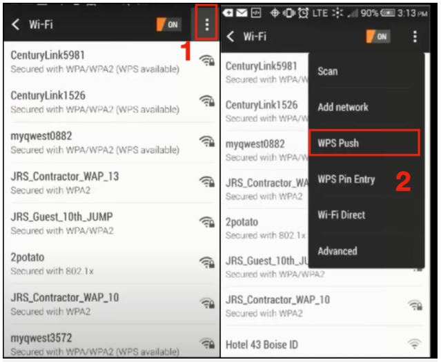 Wps wifi thiết lập sửa lỗi